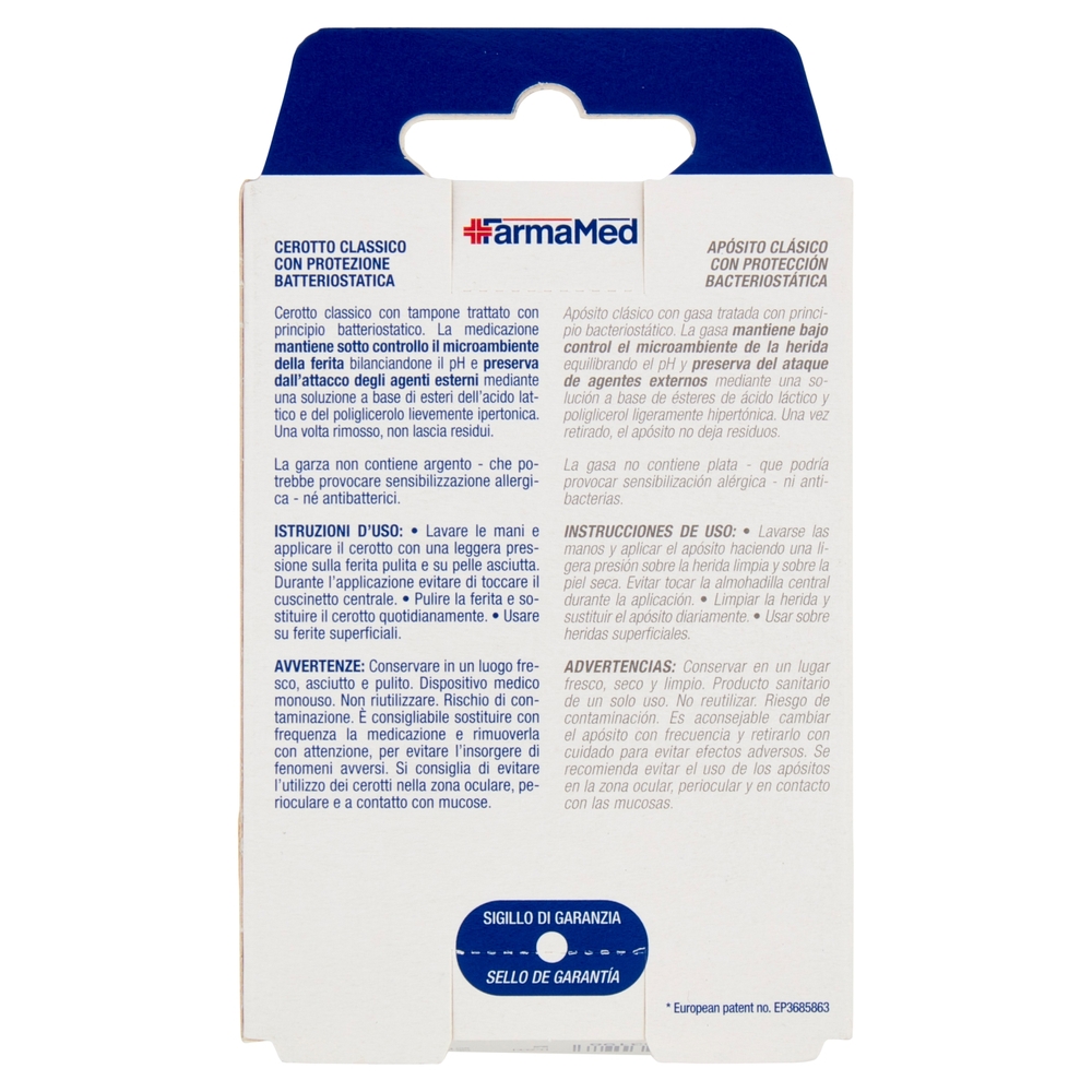 FarmaMed Cerotto Classico con protezione batteriostatica 30 pz